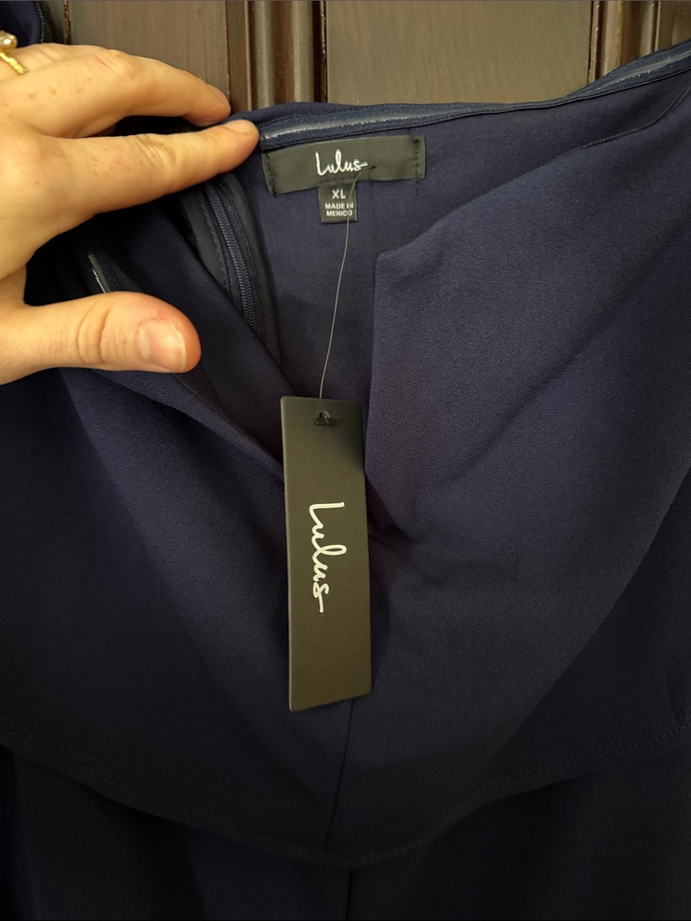 Lulus Power Of Love Navy Blue Strapless Jumpsuit - Size X-Large NWT!! - Picture 3 of 4